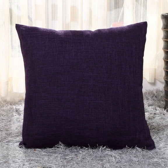 XmhyTop-A Throw Pillow, 1 Pack 45*45cm Linen Pillow Textured Pillow Boho Pillow Farmhouse Decorative Pillows for Living Room Bedroom Home Decoration,T15