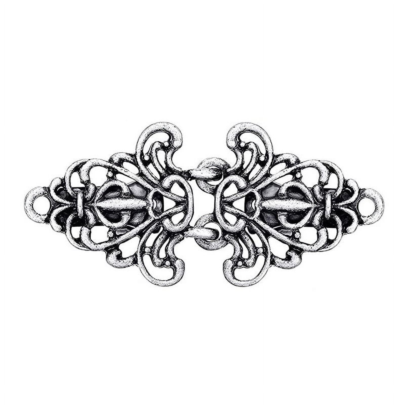 Cindeer 6 stuks Vestclips, creatief zilver, voor trui, sjaal, pullover, metalen omhang, kraagsluiting voor blouses, jurken, jas, Zink