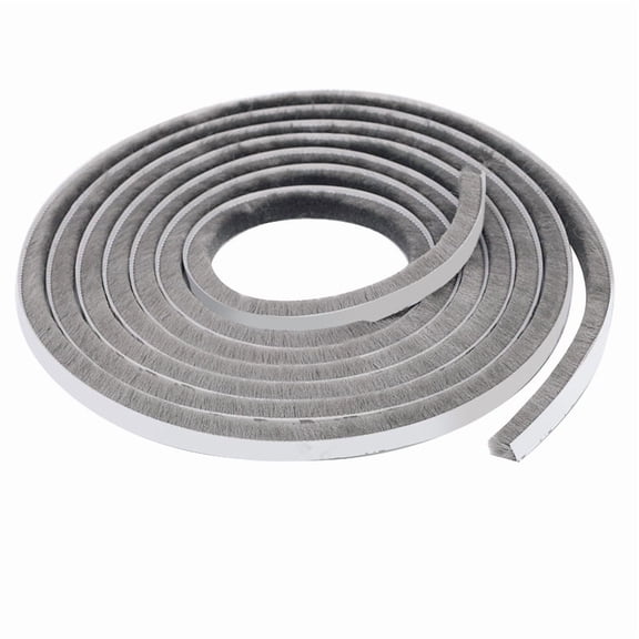 XmhyTop-A Weather Stripping Self Adhesive Pile Weatherstrip, Noise Blocker Draught Excluder for Sliding Door & Window, Soundproofing Window Seal & Door Seal,5m*0.7cm,1 pcs,Grey