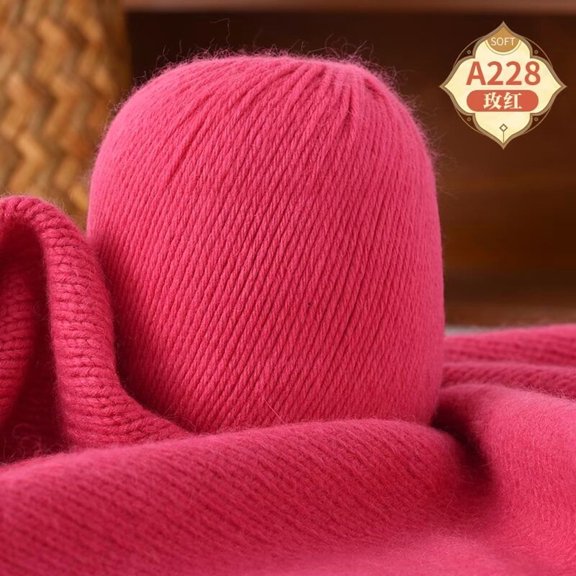 XmhyTop-A Yarn 100g Luxurious Wool Yarn, Soft Knitting Yarn Crochet Yarn, Ideal for DIY Sweaters, Hats Scarves,C28