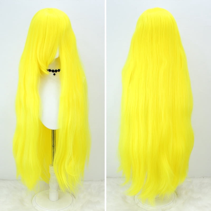 ?Cami 39” Lime cosplay  long wig +NWT* Neon Green Wig, Lime Green Lace Front Wigs Long Curly Wig  main image 2