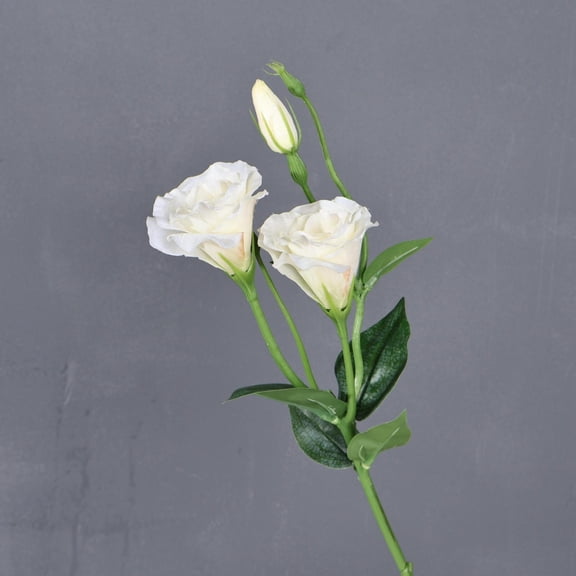XmhyTop Artificial White flowers - 3 Pcs Silk Flowers with Plastic Stems, 17.72*5.91*3.94 Inch, Lifelike Artificial Flowers for Decoration, Perfect for Home, Wedding, Party Decor