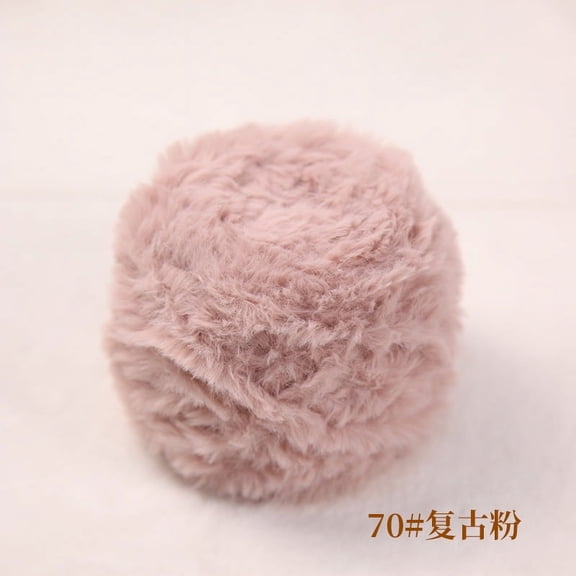 XmhyTop Chunky Chenille Yarn for Crocheting, Bulky Fluffy Thick Knitting Chenille Yarn, Super Chunky Chenille Yarn for Hand Knitted Blankets, Soft Plush Yarn 100g ,Vintage pink