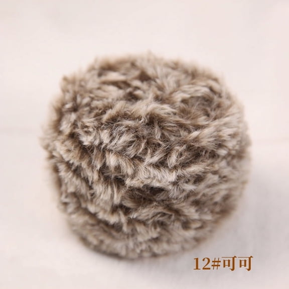 XmhyTop Chunky Chenille Yarn for DIY Crocheting, Bulky Fluffy Thick Knitting Chenille Yarn, Super Chunky Chenille Yarn for Hand Knitted , Soft Plush Yarn, 200g ,Chocolate