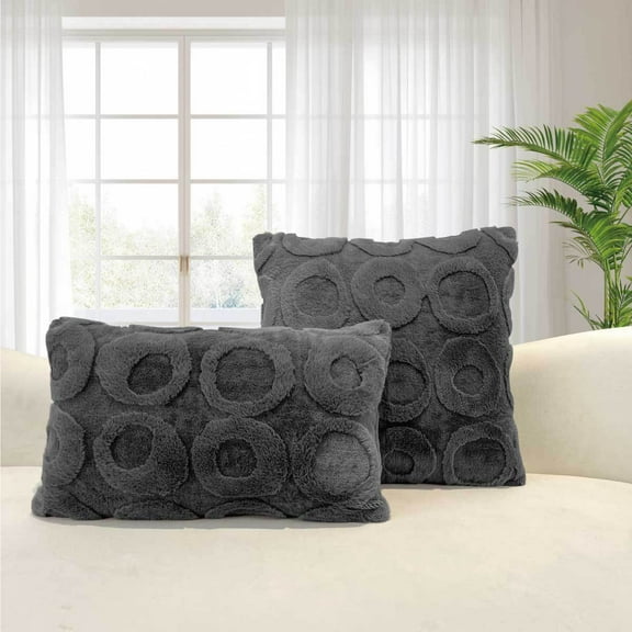 XmhyTop Decorative Pillow, 1 Pcs dark grey Pillow for Couch 30*50cm PP Cotton Filling - Cute Decorative Pillows for Sofa, Living Room & Bedroom