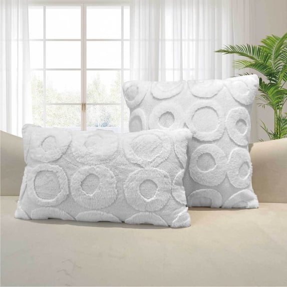 XmhyTop Decorative Pillow, 1 Pcs white Pillow for Couch 30*50cm PP Cotton Filling - Cute Decorative Pillows for Sofa, Living Room & Bedroom