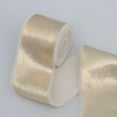 thumbnail image 1 of XmhyTop Gilding Ribbon for Gift Wrapping, Frayed Edges Glossy Ribbon for Crafts Flower Bouquets Wedding Invitation Decor 1.57 inch x 5 Yd, Champ, 1 of 4