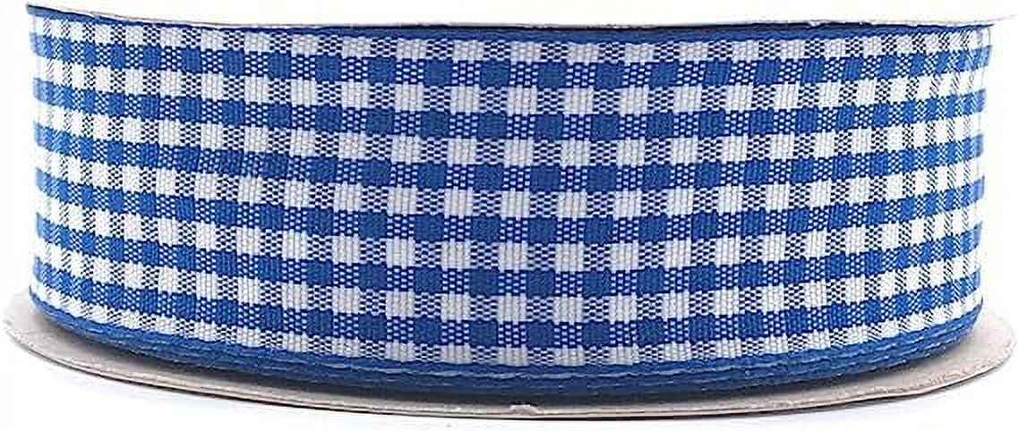 XmhyTop Gingham Ribbon Checkered Ribbon 1-Inch Wide Taffeta Plaid ...