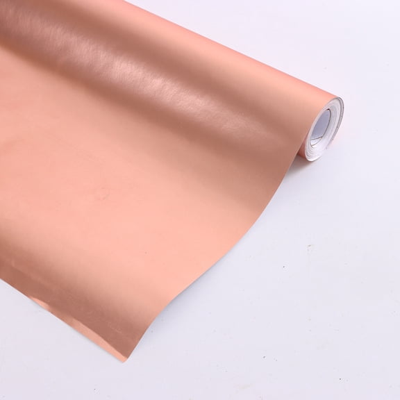 XmhyTop Matte Metallic Solid Color Wrapping Paper Roll, Multipurpose Decorative Wrapping Paper 17 in x 32.8 ft for Christmas, Wedding, Graduation and Birthday Gifting, Light Orange