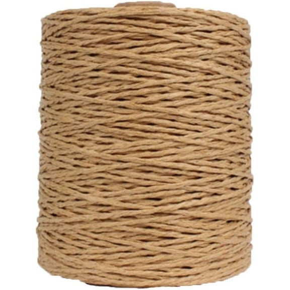 XmhyTop Natural Cotton Yarn Brown Crochet Summer Sun Hat Yarn,Beach Bag Yarn, Crochet Yarn,Crochet Straw Knit Yarn,Knitting Materials,280 Meters/306 Yards