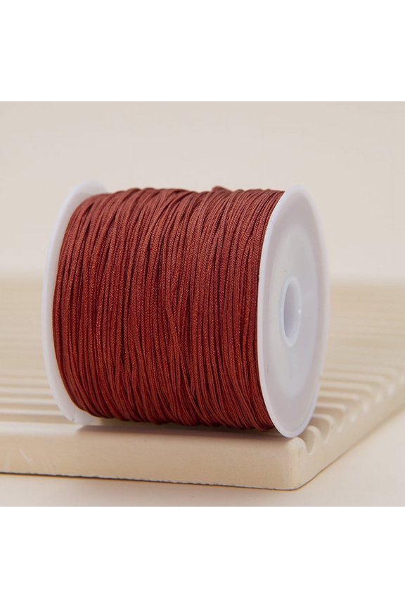Nylon Thread Bracelet Cord, Satin Rattail Silk Cord Silky Beading String, Braided Bracelets, Pendants Necklace, Keychains Lanyards, Jewelry Making-C