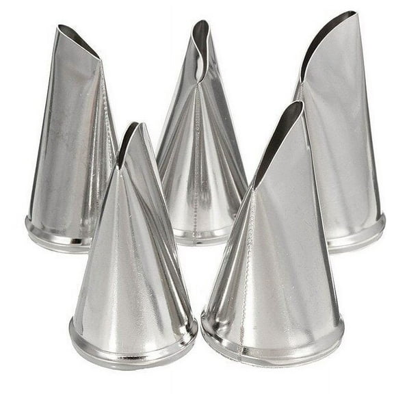 XmhyTop Russian piping tips set, 5 pieces stainless steel flower cake cup decoration supplies set flower frosting tips frosting cake decoration piping tips