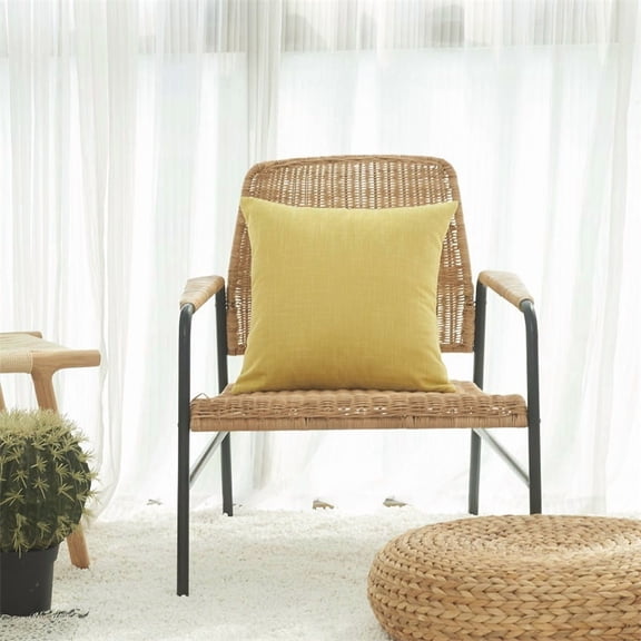 XmhyTop Small Pillows Decorative 2 Pack, 30*50CM yellow- Decorative Pillows with Linen-Cotton Cover & Polyester Filling, Soft & Breathable for Home Decor.