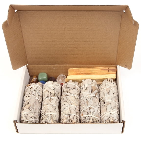 XmhyTop Smudge Kit Refill Healing, Smoke Cleansing, Meditating & Incense-Style D