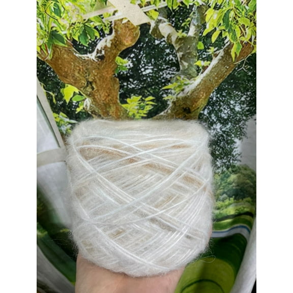 XmhyTop Soft Plush Wool Acrylic Fancy Loop Yarn for Doll Hair Making,Crochet Knitting,Needle Felting Doll Hair | Curly Hair Coils of Wool Felt Carded Sheep Wool,Roving,Fiber(100gA230)