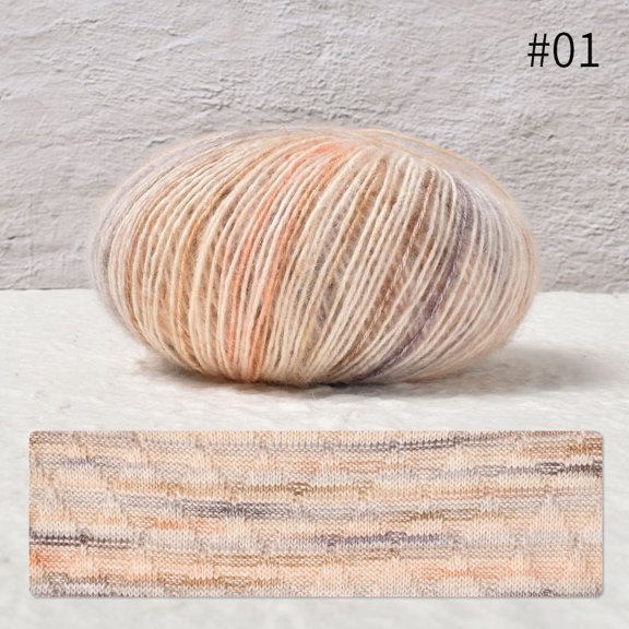 XmhyTop Soft Plush Wool Acrylic Fancy Loop Yarn for Doll Hair Making, Knitting,Needle Felting Doll Hair(100gA202)