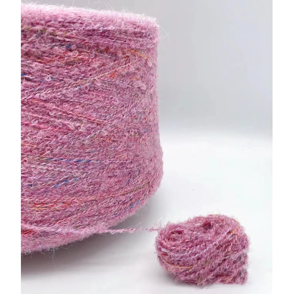 XmhyTop Soft Plush Wool Acrylic Fancy Loop Yarn for Doll Hair Making, Knitting,Needle Felting Doll Hair(50g，A236)