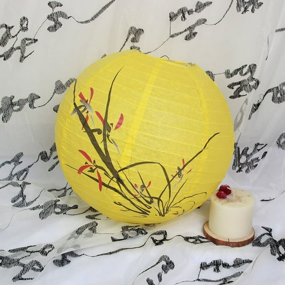 XmhyTop Stylish Hanging Paper Lanterns, All-Occasion Indoor/Outdoor Decor for Home, Garden, Parties & Celebrations（yellow,10pcs）