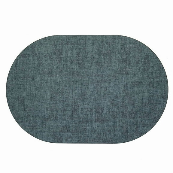 XmhyTop Table Place Mats, Placement Mats, Dark green, 43*30cm Size, 4 Premium Leather Heat Resistant Placemats, Stylish Table Mats for Dining & Daily Use