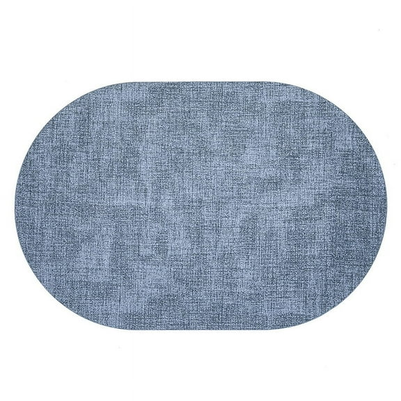 XmhyTop Table Place Mats, Placement Mats, Light blue, 43*30cm Size, 2 Premium Leather Heat Resistant Placemats, Stylish Table Mats for Dining & Daily Use