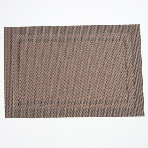XmhyTop Table Place Mats, Washable Place Mats, Coffee-colored, 30*45cm Size, Set of 6 PVC Individuales de Mesa, Durable Table Mats for Dining, Easy to Clean & Reusable