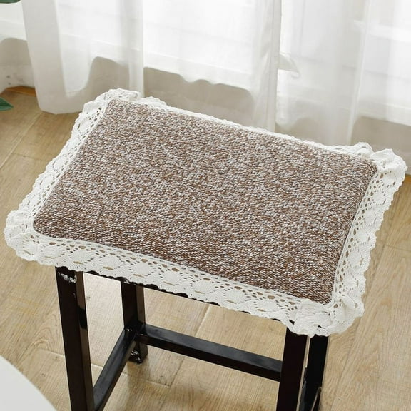 XmhyTop Thick & Comfortable Rectangular Seat Cushion with Lace Trim, Perfect, Terrace, Kitchen & Office 9.84*13.77*1.18inch ,Style J