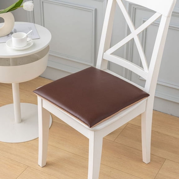 XmhyTop Thick & Cozy Oblong Seat Cushion, 17.71*17.71 Inch, Perfect for Garden, Kitchen & Office Use,Brown
