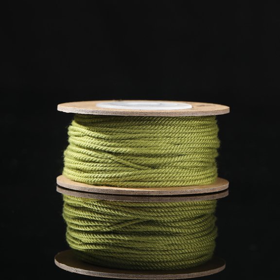 XmhyTop Twisted Cord Rope Decorative Cord Trim Rope for Crafts-1.2mm,2pcs,Green