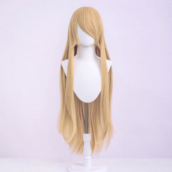 XmhyTop Universal Anime Cosplay Wig, 40 Inch (100cm) Long, Great for Party, Daily Use, Festivals & Anime Game Characters, Golden