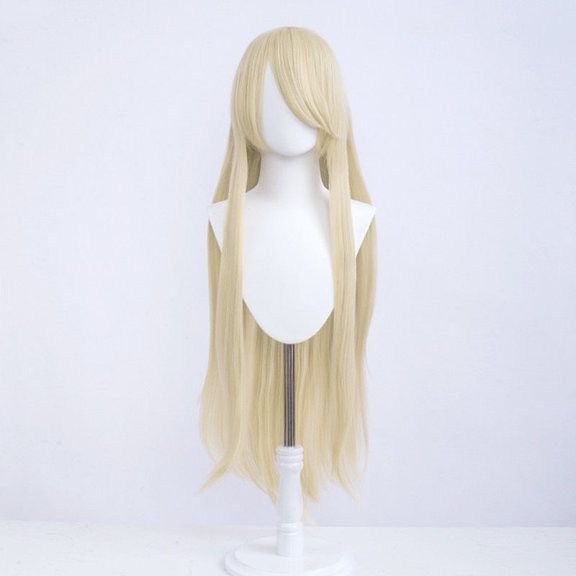 XmhyTop Universal Anime Cosplay Wig, 40 Inch (100cm) Long, Great for Party, Daily Use, Festivals & Anime Game Characters, Light white gold