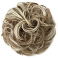 thumbnail image 1 of XmhyTop Wavy Curly Messy Bun Hair Piece for Women, Elastic Band Scrunchie, Fluffy Stretchy Chignon, Quick & Easy Updos for Daily & Party Styles,B, 1 of 2