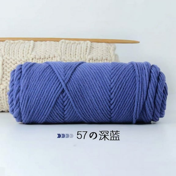 XmhyTop Wool Yarn for Knitting & Crocheting Projects - Premium Hand Dyed Yarn, 100g Weight Yarn - Luxurious, Soft & Durable Wool YarnDark Blue C