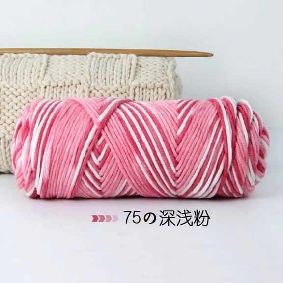 XmhyTop Wool Yarn for Knitting & Crocheting Projects - Premium Hand Dyed Yarn, 100g Weight Yarn - Luxurious, Soft & Durable Wool YarnMulti pink