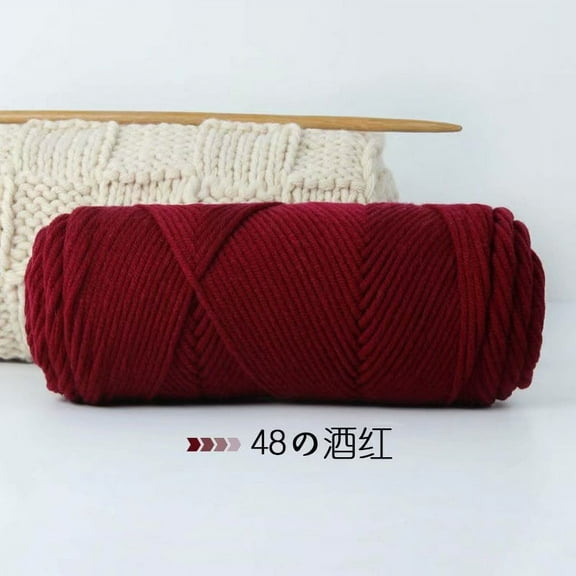 XmhyTop Wool Yarn for Knitting & Crocheting Projects - Premium Hand Dyed Yarn, 100g Weight Yarn - Luxurious, Soft & Durable Wool YarnWine Red B