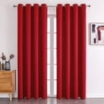 thumbnail image 1 of XmhyTop red Curtains for Bedroom, 100*200cm 1 slice, Window Curtains with Grommet Top, Easy to Install Drapes - Premium Polyester Window Blackout Curtains for Bedroom & Home Decor, 1 of 4