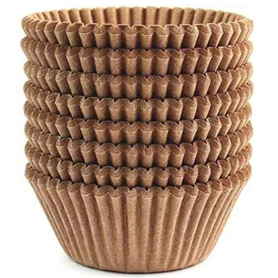 XmhyTop standard natural cupcake liners 1000 pieces, odorless, food grade, and oil resistant baking paper ,natural wood color