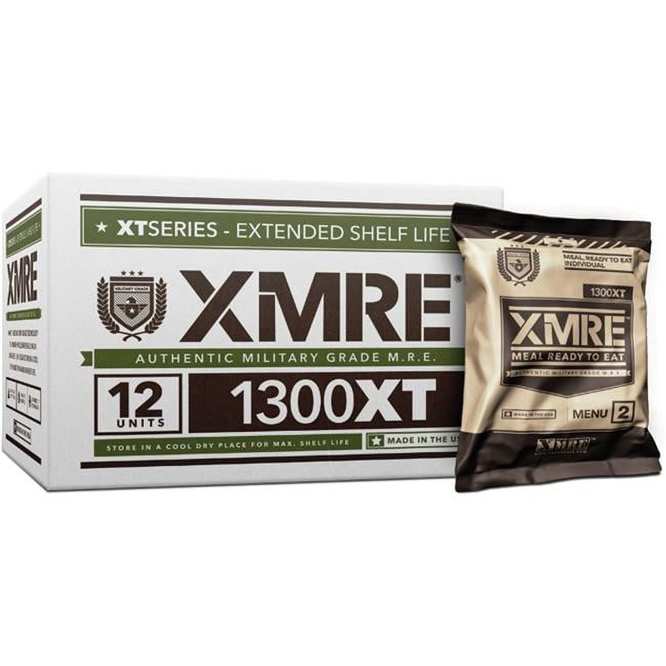 Xmre 1300XT 12 Meals with Heaters - Ready-to-Eat Emergency Food Supply