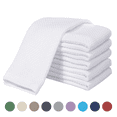 thumbnail image 1 of Xmushyra 100% Cotton Kitchen Dish Towels 6 Pack, Ultra Soft Absorbent Waffle Dish Cloths, Reusable Quick Drying Dish Rags Towels for Dishes and Kitchen Cleaning, 12x12 Inch, White, 1 of 7