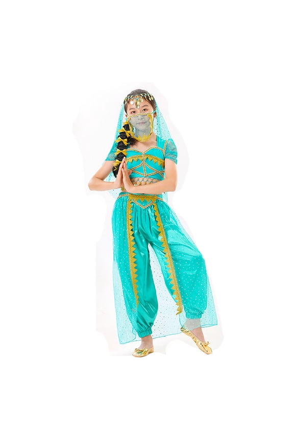 Baby Girl Outfits Pants Set Belly Dance Performance Indian Dance Skin-Friendly Clothes Sets Clothing Suits