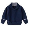 thumbnail image 1 of Xmyrz Baby Sweater Boy Long Sleeve Turn Down Collar Lovely Relaxed Fit Suitable Outdoor Cute Sweaters Knit Sweater, 1 of 8