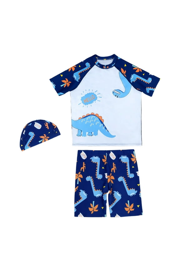 Boys Swimsuit 2 Piece Print Leisure Sand Beach Stylish Swimwear Bathing Suits Tankinis Cute Bikinis
