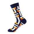 thumbnail image 1 of Xmyrz Calf Socks For Women Faddish Geometric Print Socks Cotton Holiday Skin-Friendly Casual Cute Socks, 1 of 4
