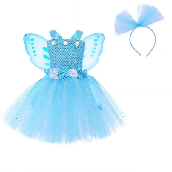 Xmyrz Carnival Birthday Dresses For Girl Tutu Dresses Tulle Fairy Mini Dress Puffy Wedding Birthday Party Princess Flower Girl Dresses
