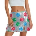 thumbnail image 1 of Xmyrz Carnival Sequin Skirt For Women Glitter Floral Slit Mini Skirt Bodycon Stretch Party Clubwear Night Out Holiday Skirts High Waist Cute Skirts, 1 of 4