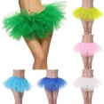 thumbnail image 1 of Xmyrz Carnival Tutu For Women Adults Tulle Skirt Puffy Skirt 5 Layer Cake Mini Skirts Mesh Dance Fitted Holiday Skirts Cute Skirts, 1 of 3