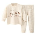 thumbnail image 1 of Xmyrz Cute Pajama Sets For Girl 2 Piece Panda Print Nightdress Thin Stylish Long Sleeve Pj Set Sleepwear Outfit, 1 of 3