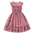 thumbnail image 1 of Xmyrz Dresses For Girls Vacation Dresses Print Loose Skin-Friendly Ruffles Loungewear Sleeveless Casual Dresses Going Out Dresses Cute Dresses, 1 of 9