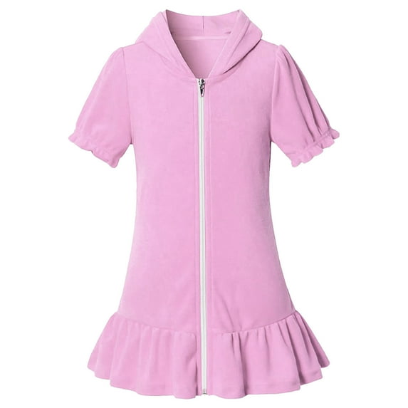 Xmyrz Dresses For Teens Girls Vacation Dresses Hooded Zip Coverups Swim Beach Bathing Suit Bathrobe Casual Dresses Going Out Dresses Cute Dresses