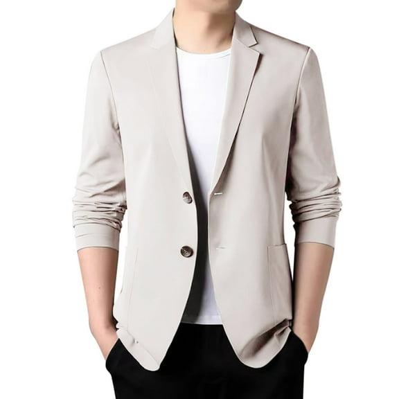 Xmyrz Fall Jackets For Men 2025 Large Size Breathable Comfort Brief Long Sleeve Business Thin Suit Jacket Men'S Coats Outerwear Jacket