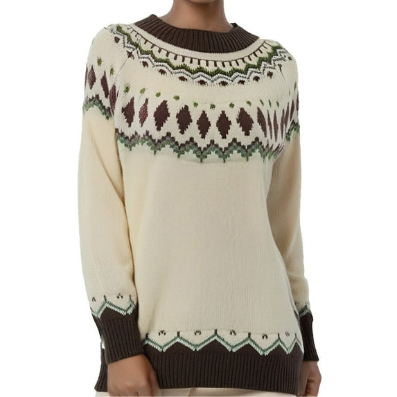 Xmyrz Fall Sweaters For Women Vintage Style Plus Size Comfortable Print Long Sleeve Versatile Outdoor Cute Sweaters Knit Sweater